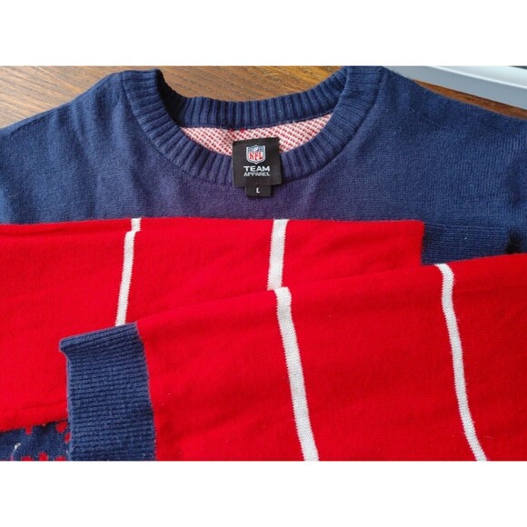 NEW ENGLAND PATRIOTS LIGHT UP Ultimate Fan Team Large Sweater LED -- SEE VIDEO! - Picture 5 of 8